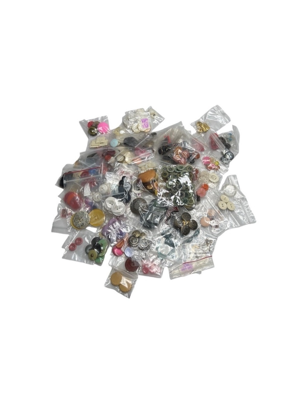 Mixed Assorted Buttons Lot - Multicolor Craft Buttons - Picture 2 of 4
